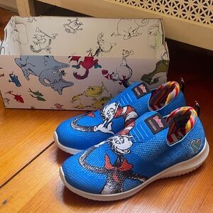 Dr. Seuss Skechers Blue and Red Kids Sneakers